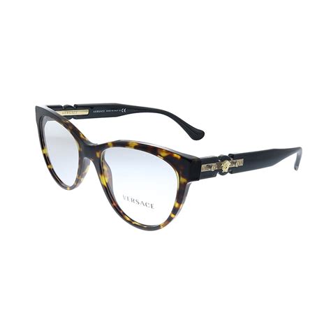 catenella occhiali versace|Versace VE 3304 108 Havana Plastic Cat.